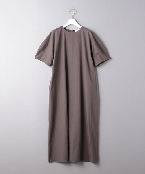 ゆうユナイテッドアローズパフスリーブワンピース38 ユナイテッドアローズ オープンバック パフスリーブ ワンピース