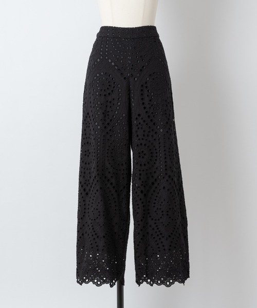 Rewde（ルゥデ）の「【雑誌掲載】コットン刺繍レースフレアパンツ（1R12-03066）（その他パンツ・レディース・ホワイト/ブラック・S/M）」の9枚目の写真