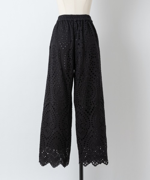 Rewde（ルゥデ）の「【雑誌掲載】コットン刺繍レースフレアパンツ（1R12-03066）（その他パンツ・レディース・ホワイト/ブラック・S/M）」の18枚目の写真