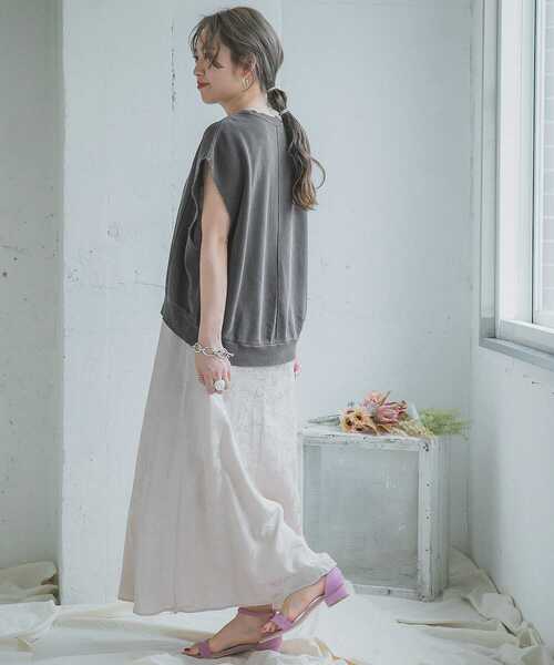 ITEMS URBANRESEARCH（アイテムズ アーバンリサーチ）の「裏毛フレンチスリーブベスト（ベスト・レディース・グレー/グレー系その他/ブルー系その他・FREE）」の12枚目の写真