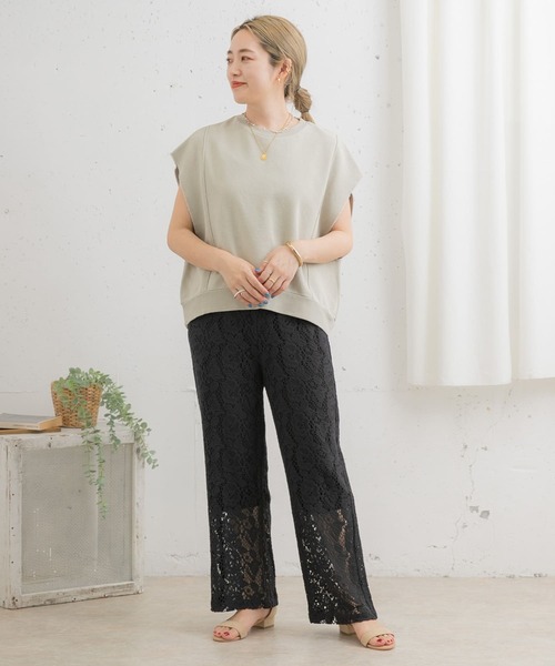 ITEMS URBANRESEARCH（アイテムズ アーバンリサーチ）の「裏毛フレンチスリーブベスト（ベスト・レディース・グレー/グレー系その他/ブルー系その他・FREE）」の22枚目の写真