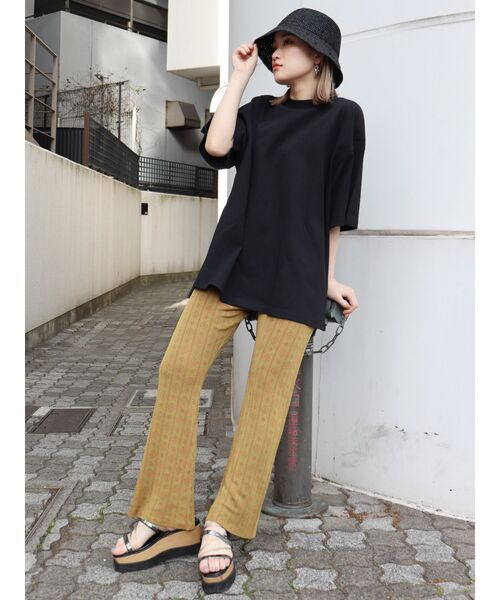 MURUA(ムルーア)の「USコットンルーズTee(Tシャツ/カットソー・レディース・ホワイト/ブラック/ダークグレー/モカ・FREE)」の12枚目の写真