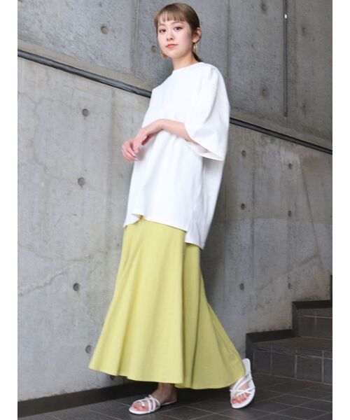 MURUA(ムルーア)の「USコットンルーズTee(Tシャツ/カットソー・レディース・ホワイト/ブラック/ダークグレー/モカ・FREE)」の16枚目の写真