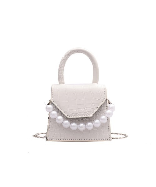 Donnaruma（ドンナルンマ）の「UNWKND / パールミニトートバッグ（ショルダーバッグ・レディース・ホワイト・FREE）」の5枚目の写真