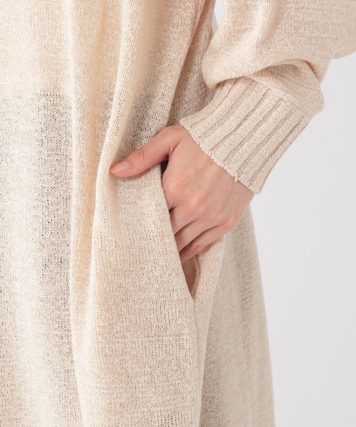 studio CLIP（スタディオクリップ）の「7ゲージ2WAYリボンロングカーディガン（カーディガン/ボレロ・レディース・ベージュ/アイボリー・FREE）」の10枚目の写真