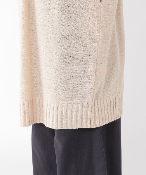 studio CLIP（スタディオクリップ）の「7ゲージ2WAYリボンロングカーディガン（カーディガン/ボレロ・レディース・ベージュ/アイボリー・FREE）」の8枚目の写真