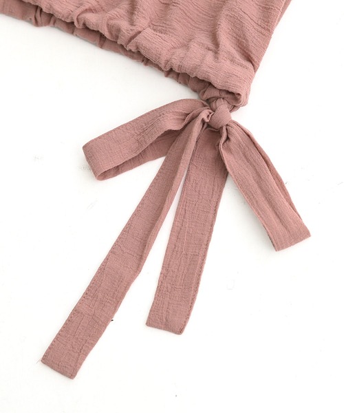 osharewalker（オシャレウォーカー）の「【廃盤】『リボンデザインコットンブラウス』（シャツ/ブラウス・レディース・ミント/オフホワイト/ブラック/ピンク・FREE）」の15枚目の写真