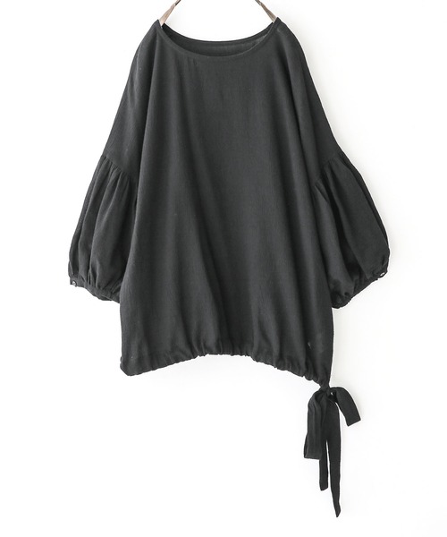 osharewalker（オシャレウォーカー）の「【廃盤】『リボンデザインコットンブラウス』（シャツ/ブラウス・レディース・ミント/オフホワイト/ブラック/ピンク・FREE）」の20枚目の写真