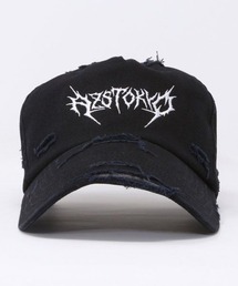 AZS TOKYO | AZS TOKYO/アザストーキョー/"THRASH METAL" LOGO DISTRESSED CAP (BLACKxWHITE)(キャップ)