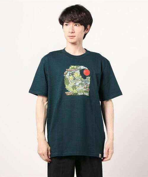 Carhartt WIP(カーハートダブリューアイピー)の「S/S TREASURE C T-SHIRT(Tシャツ/カットソー・メンズ・エメラルド/ブラック/ホワイト・LARGE/MEDIUM/SMALL/X-LARGE)」の1枚目の写真