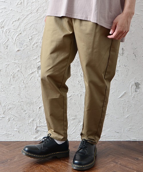 MinoriTY（マイノリティ）の「ヘビーツイルシェフパンツ（チノパンツ・メンズ・ブラック/ベージュ/グレー/カーキ・M/L）」の2枚目の写真