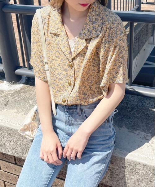 apres jour(アプレジュール)の「アソート花柄開襟シャツ【ZOZOTOWN限定アイテム】(シャツ/ブラウス・レディース・オフホワイト/モカ/オレンジ系その他/ミント/ベージュ/アイボリー・フリー/X-LARGE)」の22枚目の写真