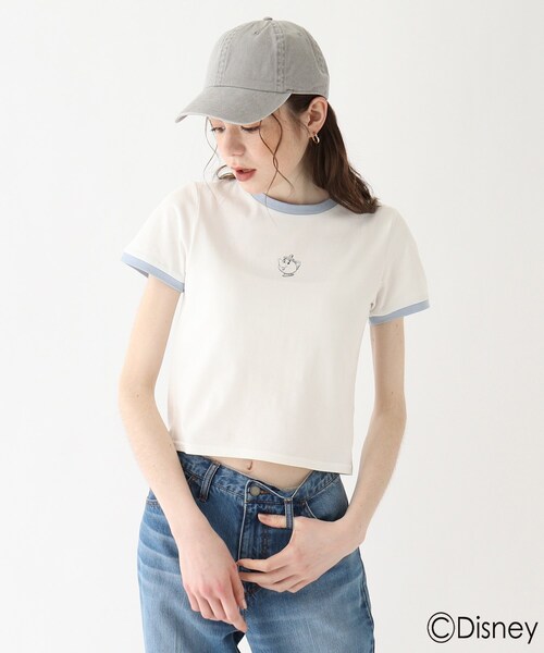 美女と野獣 バイカラーミニtシャツ 限定アイテム Tシャツ カットソー Ag By Aquagirl エージーバイアクアガール のファッション通販 Zozotown