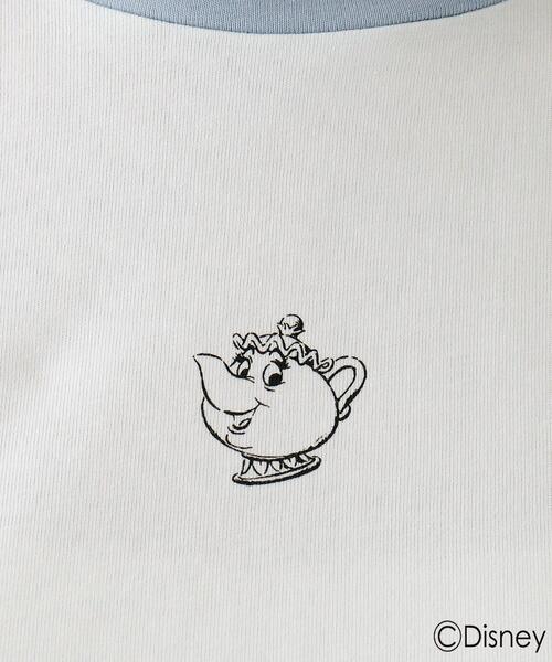 AG by aquagirl(エージーバイアクアガール)の「◆『美女と野獣』バイカラーミニTシャツ 限定アイテム(Tシャツ/カットソー・レディース・ブルー系9/イエロー系4・38/36)」の4枚目の写真