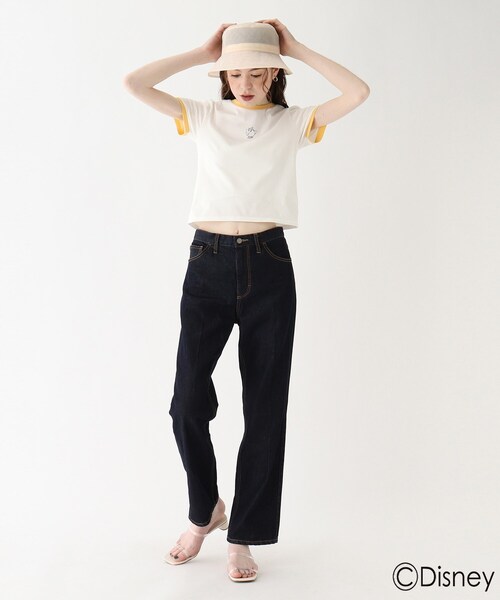 AG by aquagirl(エージーバイアクアガール)の「◆『美女と野獣』バイカラーミニTシャツ 限定アイテム(Tシャツ/カットソー・レディース・ブルー系9/イエロー系4・38/36)」の6枚目の写真