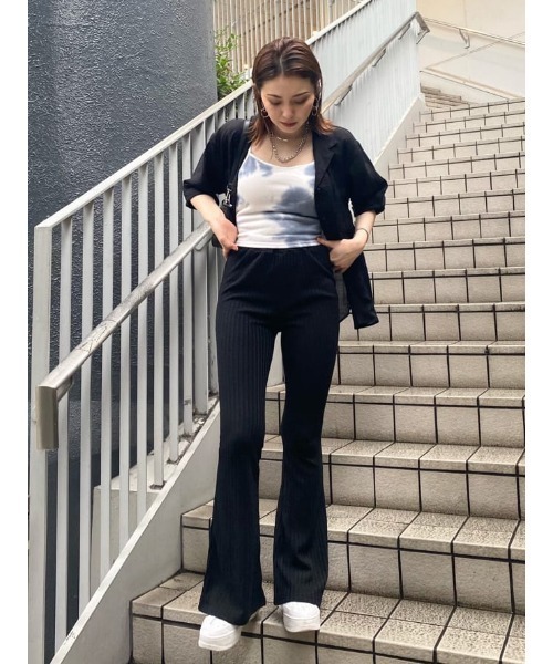 EGOIST（エゴイスト）の「光沢シアー半袖シャツ（シャツ/ブラウス・レディース・ホワイト/ブラック/ライトブラウン・FREE）」の22枚目の写真