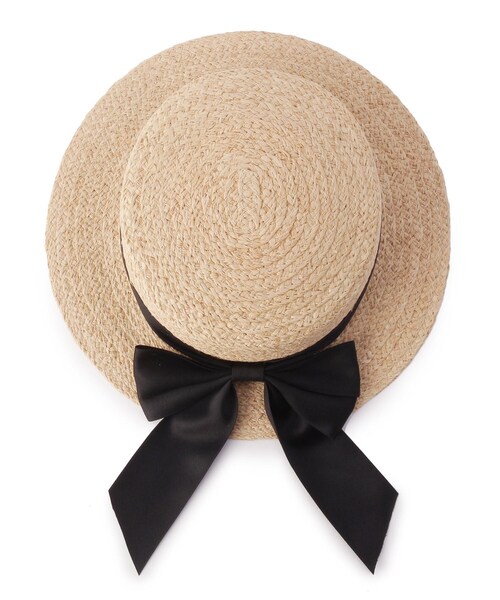 GRANDEDGE（グランドエッジ）の「足長リボンカンカン帽子（ハット・レディース・アイボリー系2/ブラック系2・99）」の7枚目の写真