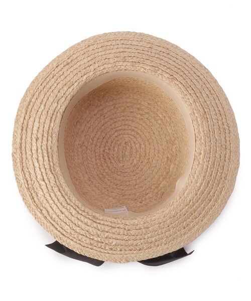 GRANDEDGE（グランドエッジ）の「足長リボンカンカン帽子（ハット・レディース・アイボリー系2/ブラック系2・99）」の8枚目の写真