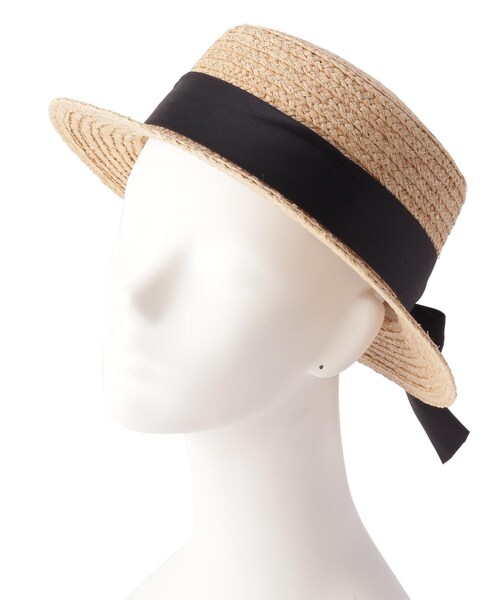 GRANDEDGE（グランドエッジ）の「足長リボンカンカン帽子（ハット・レディース・アイボリー系2/ブラック系2・99）」の11枚目の写真