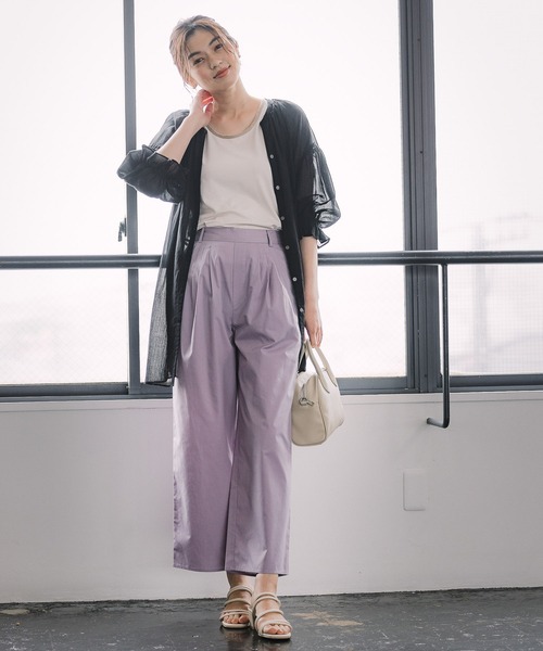 GLOBAL WORK（グローバルワーク）の「エアリーボイルスキッパー6分袖/951489（シャツ/ブラウス・レディース・ホワイト/ブラック/グリーン/ライトブルー・FREE）」の10枚目の写真