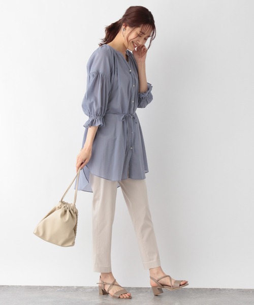 リナシメント RINASCIMENTO サテンスキッパーシャツ （Avorio Bianco） リナシメント RINASCIMENTO サテンスキッパーシャツ （Avorio