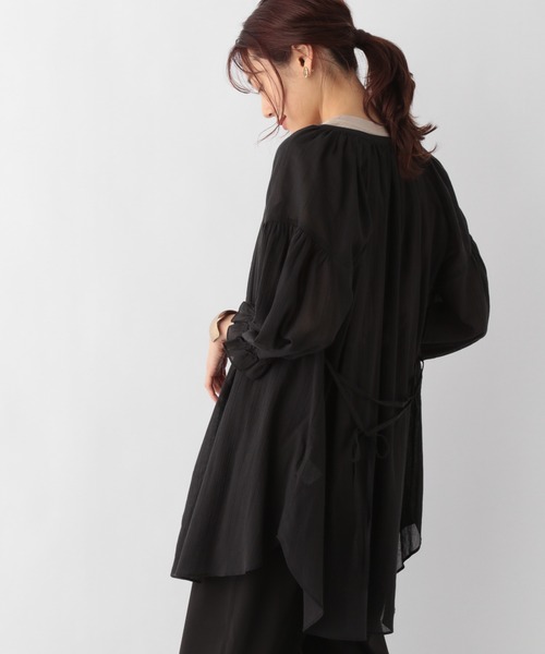 GLOBAL WORK（グローバルワーク）の「エアリーボイルスキッパー6分袖/951489（シャツ/ブラウス・レディース・ホワイト/ブラック/グリーン/ライトブルー・FREE）」の21枚目の写真