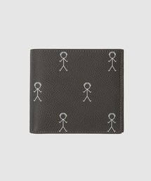 THOM BROWNE | BILLFOLD IN 3D MR. THOM ICON PRINT ON PEBBLE GRAIN LEATHER - L11.5, H10, W2(財布)