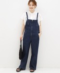 ジャーナルスタンダード☆ブルー デニム サロペット フリーサイズ Johnbull JOHNBULL ジョンブル プレーンサロペット ZP121 デニム