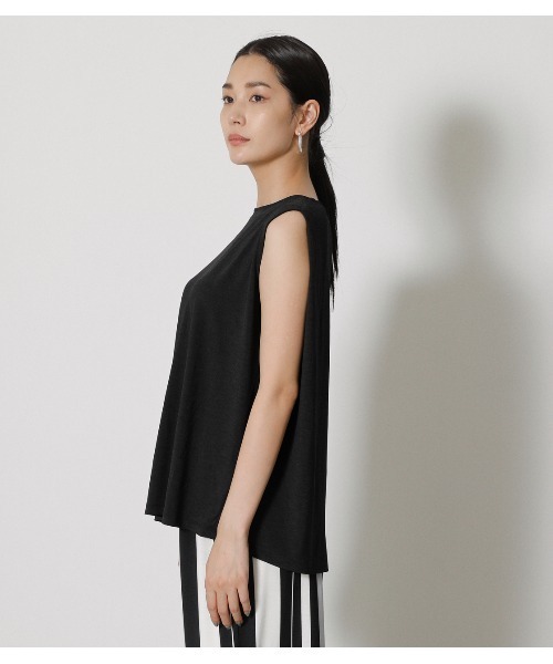 AZUL by moussy(アズールバイマウジー)の「GLOSSY COOL BACK TUCK TANK(タンクトップ・レディース・ブラック/グレー系その他/グリーン系その他・MEDIUM/SMALL)」の18枚目の写真