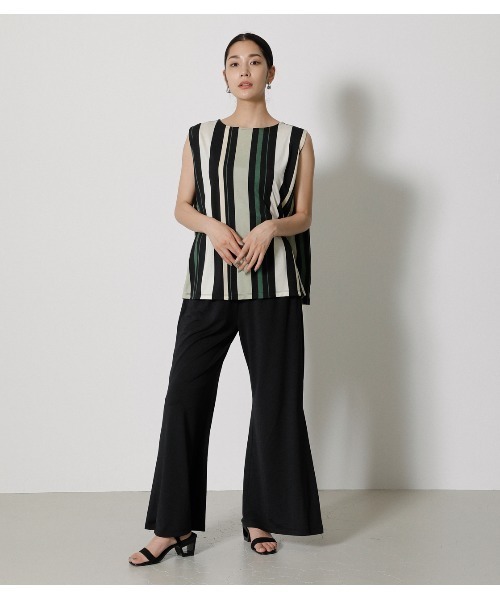 AZUL by moussy(アズールバイマウジー)の「GLOSSY COOL BACK TUCK TANK(タンクトップ・レディース・ブラック/グレー系その他/グリーン系その他・MEDIUM/SMALL)」の5枚目の写真