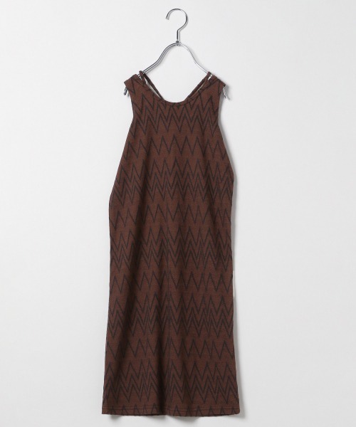 JEANASIS（ジーナシス）の「【KIDS】ジグザグカットワンピース/214685（ワンピース・キッズ・ブラック/ブラウン/グレー・120/140）」の3枚目の写真