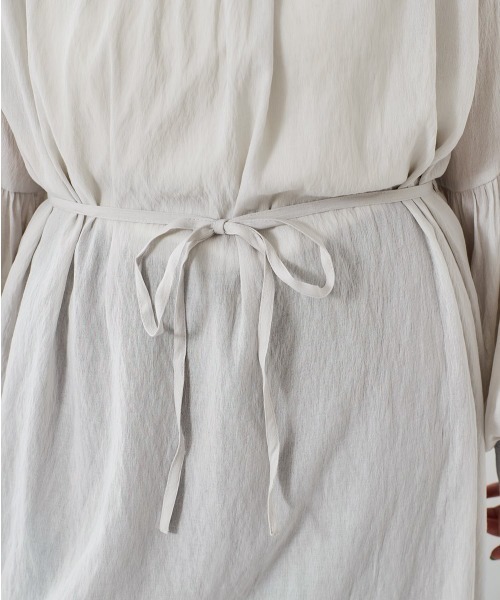 cepo（セポ）の「ボリュームスリーブ　ガウンショートワンピース　３WAY（シャツワンピース・レディース・ベージュ/ブラック/グレー・M）」の20枚目の写真