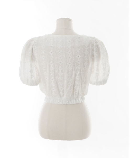 chuu(チュー)の「CHUU パンチング刺繍セットアップ(セットアップ・レディース・アイボリー・FREE)」の13枚目の写真