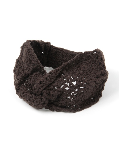GLOBAL WORK（グローバルワーク）の「クロシェ編みターバン/217162（ヘアバンド・レディース・その他/ブラウン/ダークブラウン・FREE）」の15枚目の写真