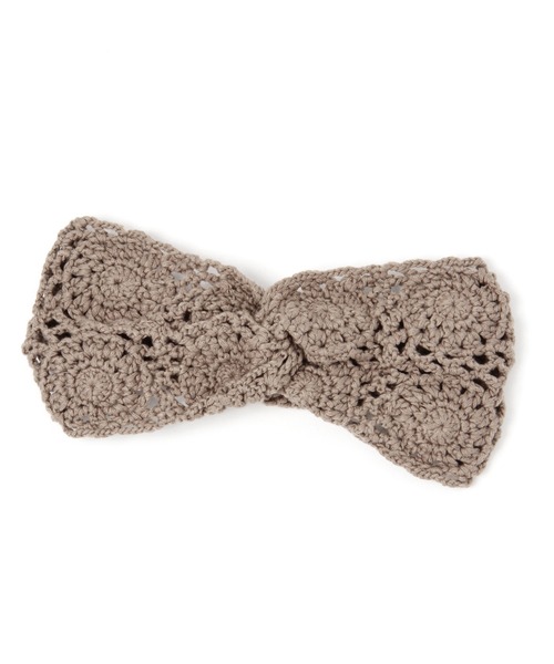 GLOBAL WORK（グローバルワーク）の「クロシェ編みターバン/217162（ヘアバンド・レディース・その他/ブラウン/ダークブラウン・FREE）」の8枚目の写真