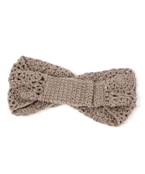 GLOBAL WORK（グローバルワーク）の「クロシェ編みターバン/217162（ヘアバンド・レディース・その他/ブラウン/ダークブラウン・FREE）」の9枚目の写真