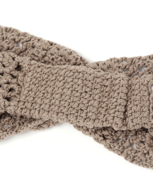GLOBAL WORK（グローバルワーク）の「クロシェ編みターバン/217162（ヘアバンド・レディース・その他/ブラウン/ダークブラウン・FREE）」の11枚目の写真