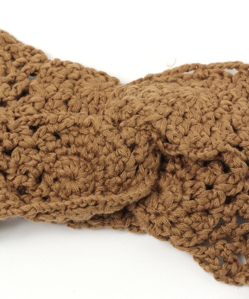 GLOBAL WORK（グローバルワーク）の「クロシェ編みターバン/217162（ヘアバンド・レディース・その他/ブラウン/ダークブラウン・FREE）」の14枚目の写真