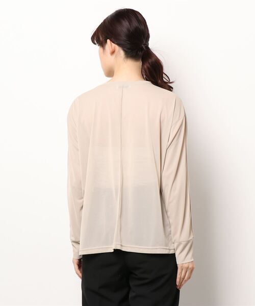 ottilie(オティーリエ)の「シアーロングスリーブPO(Tシャツ/カットソー・レディース・ブラック/ベージュ・FREE)」の3枚目の写真