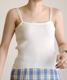 ibeul_ | スリムリブダブルストラップキャミ(キャミソール)