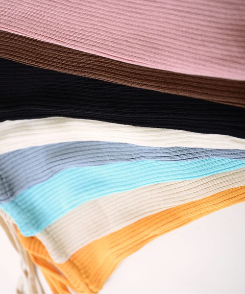 ibeul_（イベール）の「スリムリブダブルストラップキャミ（キャミソール・レディース・ホワイト/アイボリー/モカ/ブラック/ピンク/ブラウン/マスタード/ライトブルー/ネイビー・FREE）」の10枚目の写真