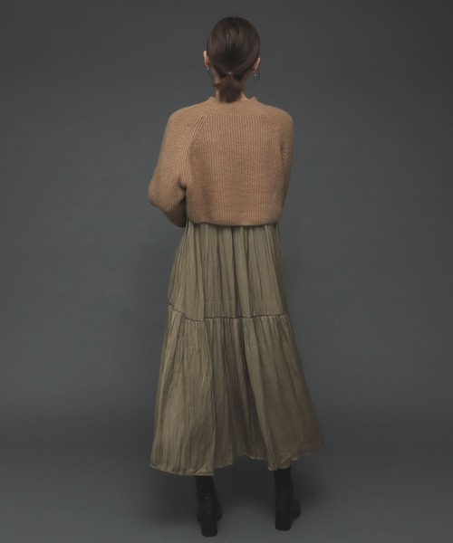 SENSE OF PLACE by URBAN RESEARCH（センスオブプレイスバイアーバンリサーチ）の「ティアードワンピース（ワンピース・レディース・カーキ/ブルー/ブラック/ライトベージュ・ONE）」の15枚目の写真