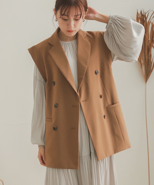 SENSE OF PLACE by URBAN RESEARCH（センスオブプレイスバイアーバンリサーチ）の「ティアードワンピース（ワンピース・レディース・カーキ/ブルー/ブラック/ライトベージュ・ONE）」の22枚目の写真