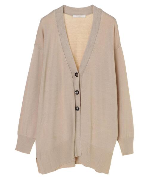 Green　Parks（グリーンパークス）の「洗えるニットミディ丈カーディガン＊（カーディガン/ボレロ・レディース・ブラック/ベージュ/レッド/グリーン・FREE）」の21枚目の写真