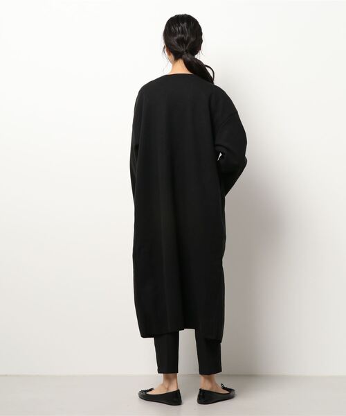 coca（coca）（コカ）の「シンプルコーディガン（ノーカラーコート・レディース・チャコールグレー/ブラック/マスタード・M/L）」の9枚目の写真