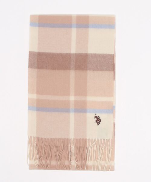 U.S. POLO ASSN.（ユーエスポロアッスン）の「【U.S. POLO ASSN.】 ユーエスポロアッスン ウール100％ ボリュームマフラー（マフラー・レディース・ピンク系その他/グリーン系その他/ホワイト/グレー/ブラック/ブラック系その他/ベージュ/ブルー系その他/ピンク/グレー系その他/ブルー/ベージュ系その他/グリーン・FREE）」の17枚目の写真