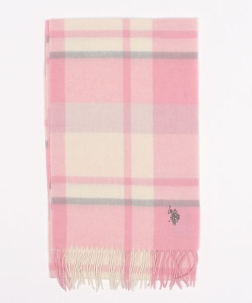 U.S. POLO ASSN.（ユーエスポロアッスン）の「【U.S. POLO ASSN.】 ユーエスポロアッスン ウール100％ ボリュームマフラー（マフラー・レディース・ピンク系その他/グリーン系その他/ホワイト/グレー/ブラック/ブラック系その他/ベージュ/ブルー系その他/ピンク/グレー系その他/ブルー/ベージュ系その他/グリーン・FREE）」の22枚目の写真