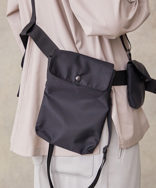 PUBLIC TOKYO(パブリックトウキョウ)の「ベルテッドポーチベスト(ボディバッグ/ウエストポーチ・メンズ・ブラック/カーキ・1)」の10枚目の写真
