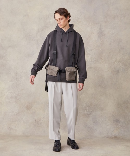 PUBLIC TOKYO(パブリックトウキョウ)の「ベルテッドポーチベスト(ボディバッグ/ウエストポーチ・メンズ・ブラック/カーキ・1)」の7枚目の写真