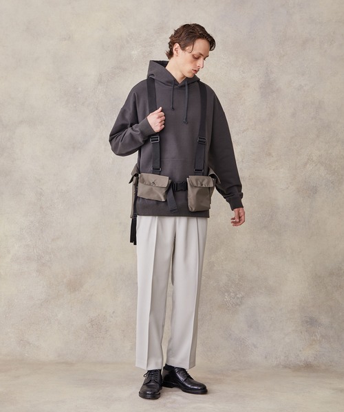 PUBLIC TOKYO(パブリックトウキョウ)の「ベルテッドポーチベスト(ボディバッグ/ウエストポーチ・メンズ・ブラック/カーキ・1)」の21枚目の写真